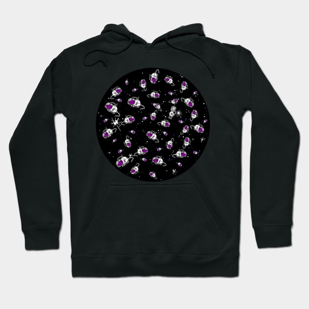 Space Rat says I Need Some Space Hoodie by ellenhenryart